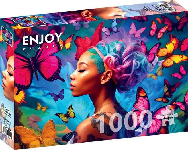 Puzzle Kráľovná motýľov 1000 dielikov