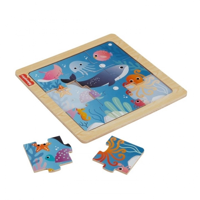 Drevené puzzle Ocean Fisher-Price