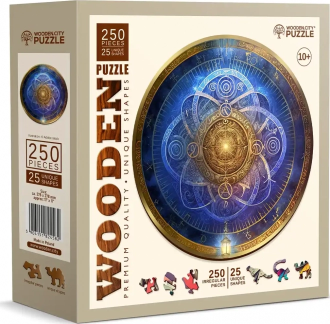 Drevené puzzle Modrý zverokruh 250 dielikov