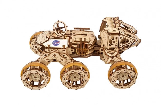 3D drevené mechanické puzzle Mars Rover od Ugears