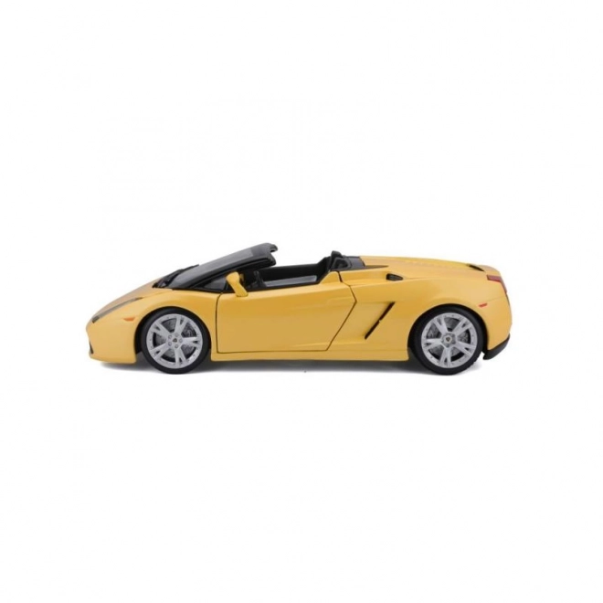 Bburago model Lamborghini Gallardo Spyder žltý