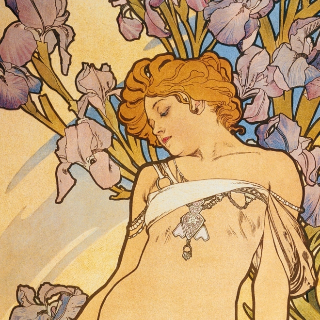Poznámkový kalendár Alfons Mucha 2026
