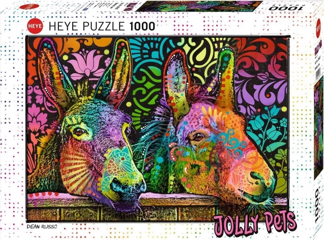 Puzzle 1000 dielikov Zamilované osly, Jelly Pets