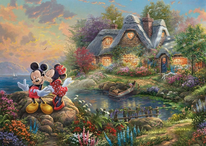 Puzzle Miláčikovia Mickey a Minnie 1000 dielikov