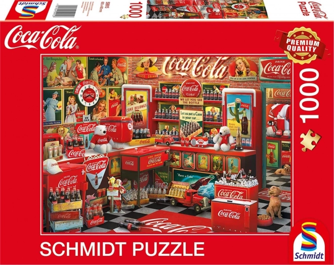 Puzzle Coca Cola Nostalgický Obchod 1000 Dielikov