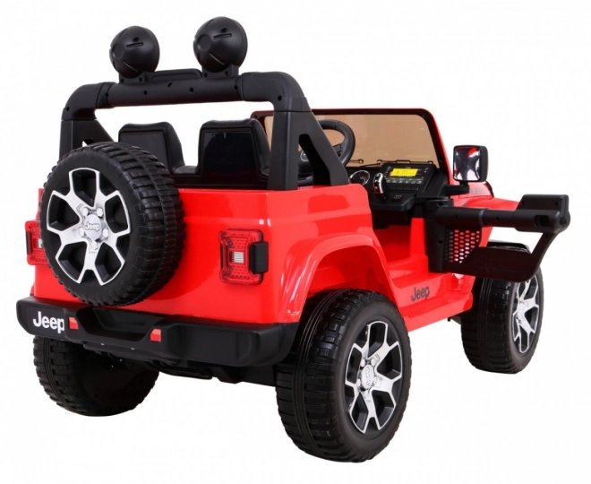 Detské elektrické autíčko Jeep Wrangler Rubicon Červené