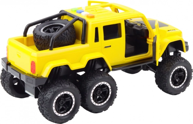 Terénne auto Pickup so svetelnými a zvukovými efektmi s trením 6x6