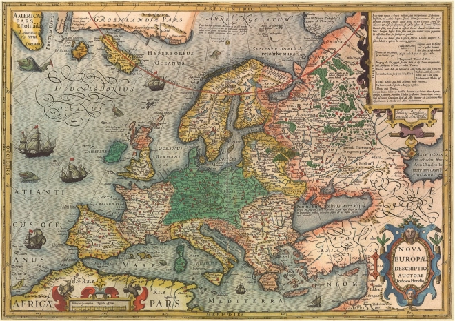 EDUCA puzzle mapa Európy 1000 dielikov