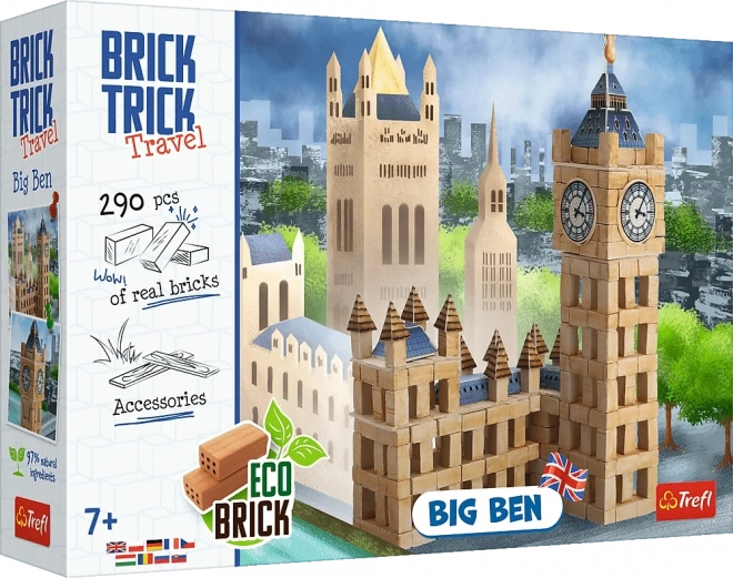 Kocky Ceglová Brick Trick Cestovanie Big Ben Anglicko