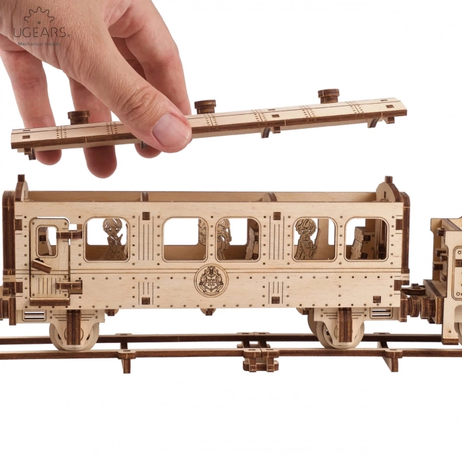 3D drevený mechanický model Harry Potter Rokfortský expres