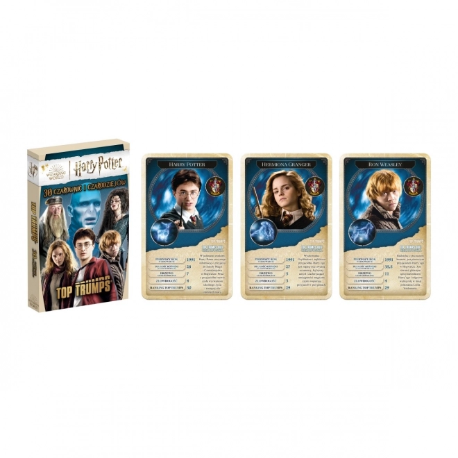 Kartová hra Top Trumps Harry Potter: 30 Čarodejníc a Čarodejov