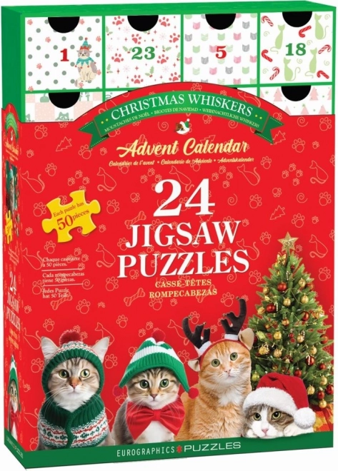 Adventný kalendár Puzzle: Vianočné vousy