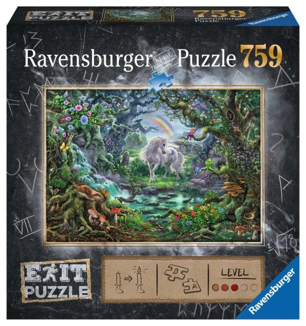 Ravensburger Únikové EXIT puzzle Jednorožec 759 dielikov