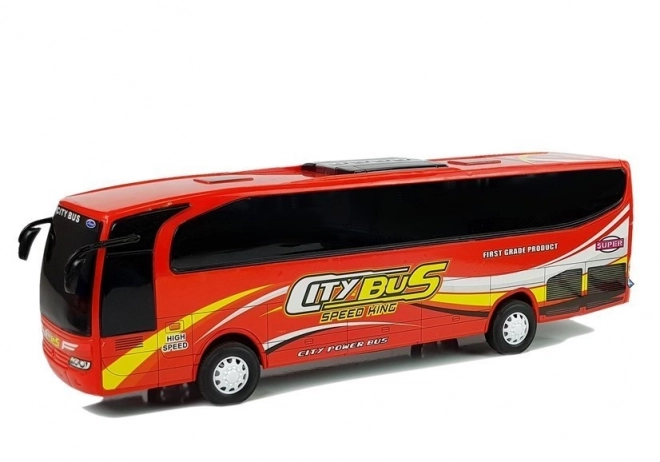 Mestský autobus červený model 54cm