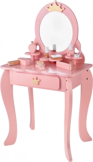 Bezpečné zrkadlo a stabilná drevená konštrukcia