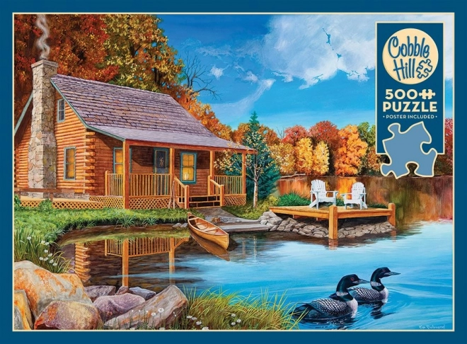 Puzzle Jezero Potáplic 500 Dielikov