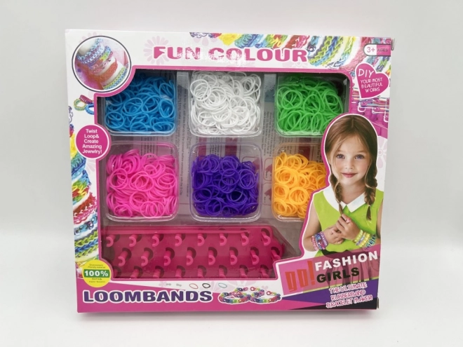 Kreatívna sada na výrobu náramkov Loom Bands 1200 ks