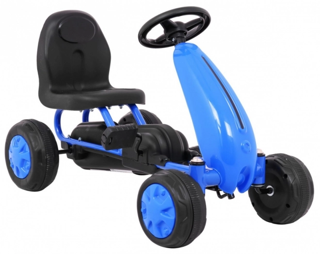 Prvý pedálový gokart pre najmenších modrý