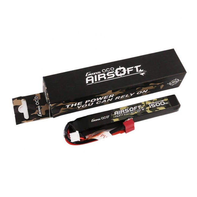 Lipo batéria pre airsoft Gens Ace 7.4V 1500mAh s T konektorom