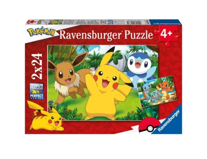 Pokémon puzzle 2x24 dielikov