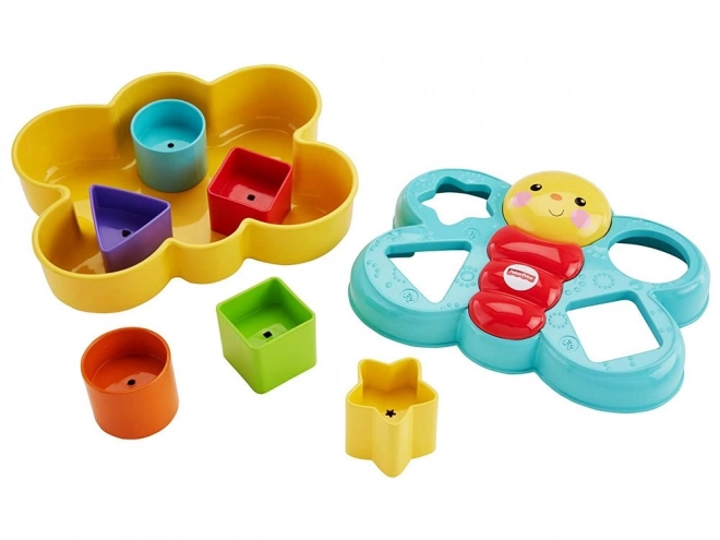 Fisher-Price pestrofarebný motýľ skladačka