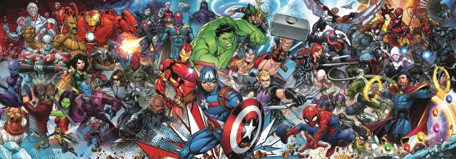 Panoramatické puzzle Marvel 1000 dielikov