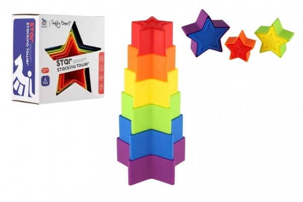 Farebná pyramída stohovacia skladačka