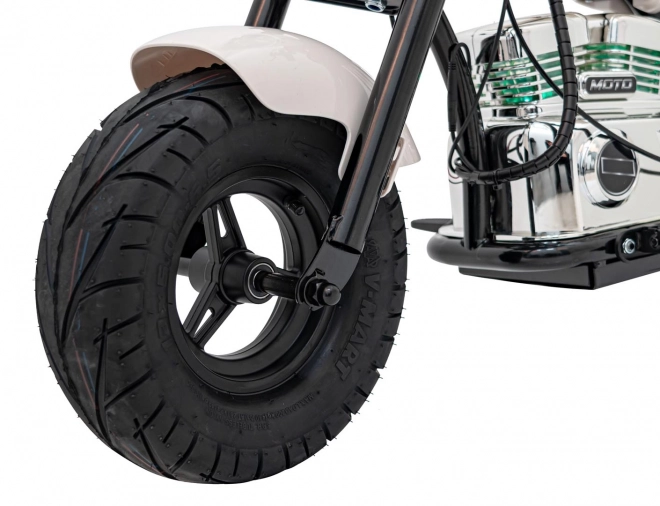 Motocykel Chopper Warrior Biela