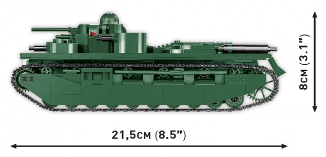 Veľká vojna Vickers A1E1 Independent 1:35, 887 dielov, 1 figúrka