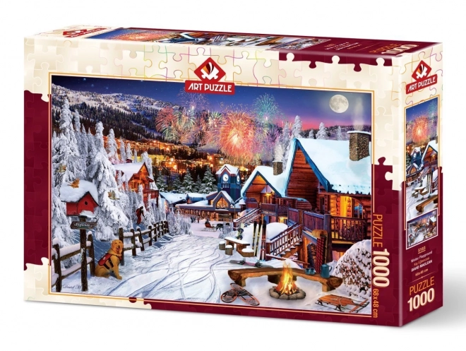 Puzzle Zimné radovánky 1000 dielikov