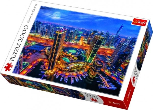 Dubajské svetlá Panoramatické puzzle 2000 dielikov