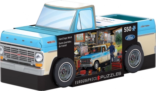 Eurographics Puzzle v plechovej krabičke Pickup Truck 550 dielikov