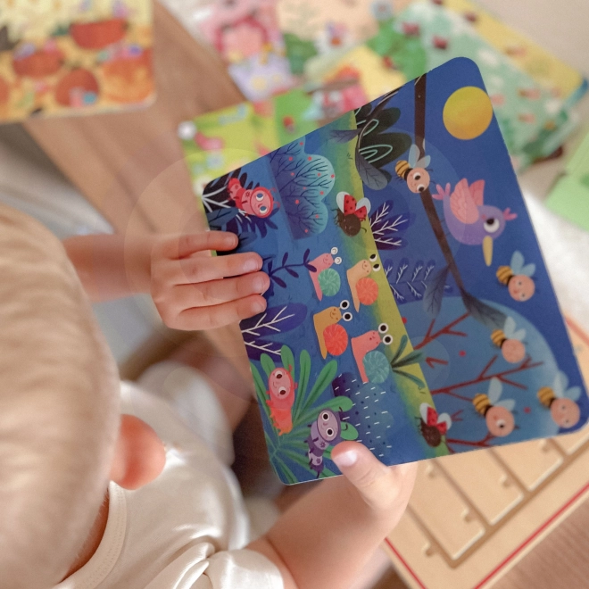 Tooky Toy drevená hra Uč sa počítať zvieratá