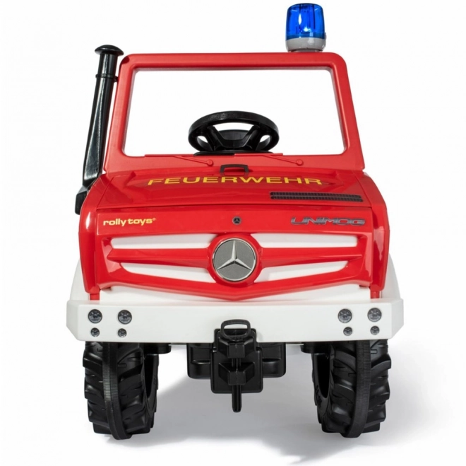 Detský hasičský voz Mercedes Unimog na pedále