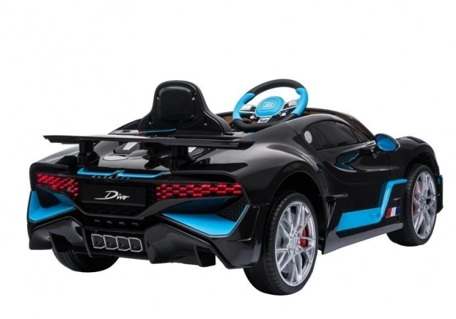 Auto na akumulátor Bugatti Divo čierny lakovaný