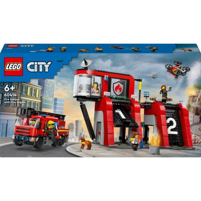 Lego City Hasičská stanica s hasičským vozidlom