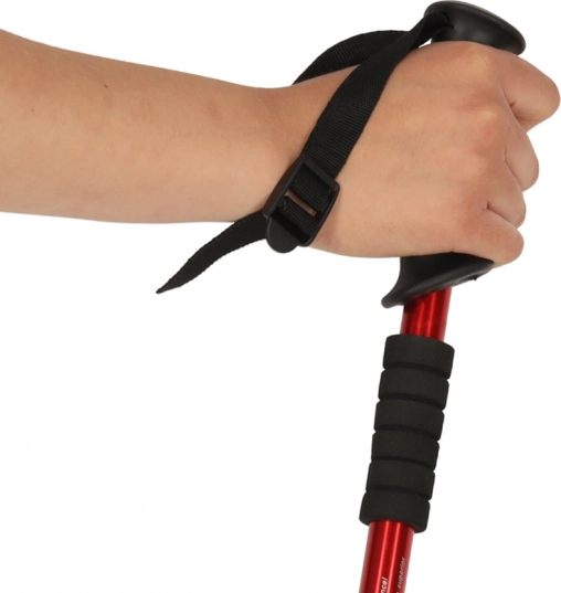 Trekové palice pre Nordic Walking skladacie 2 kusy červené