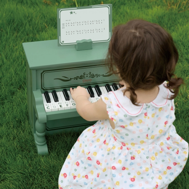 Drevené pianinko Classic World s učebnicou