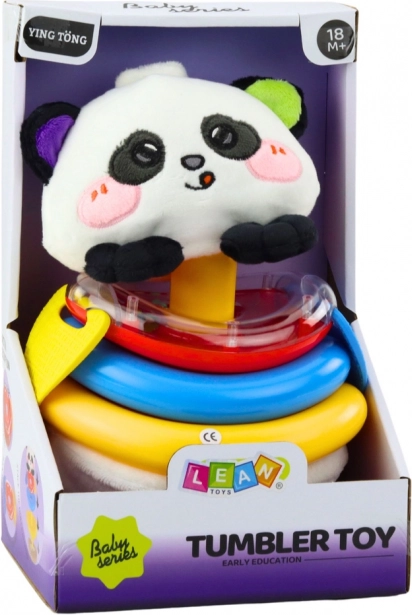Hojdacia hračka s krúžkami Panda