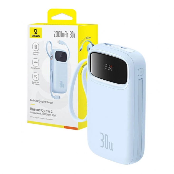 Powerbanka Baseus QPow2 20000mAh 30W modrá