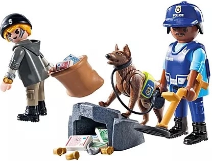Playmobil Hľadanie s policajným psom