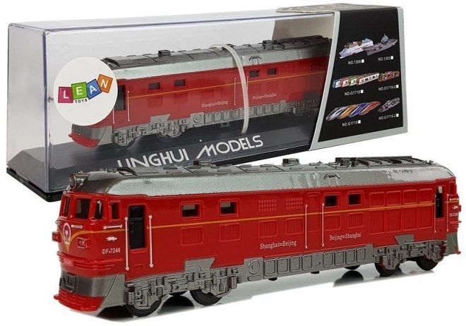 Pendolino vláčik s osvetlením a zvukom červený