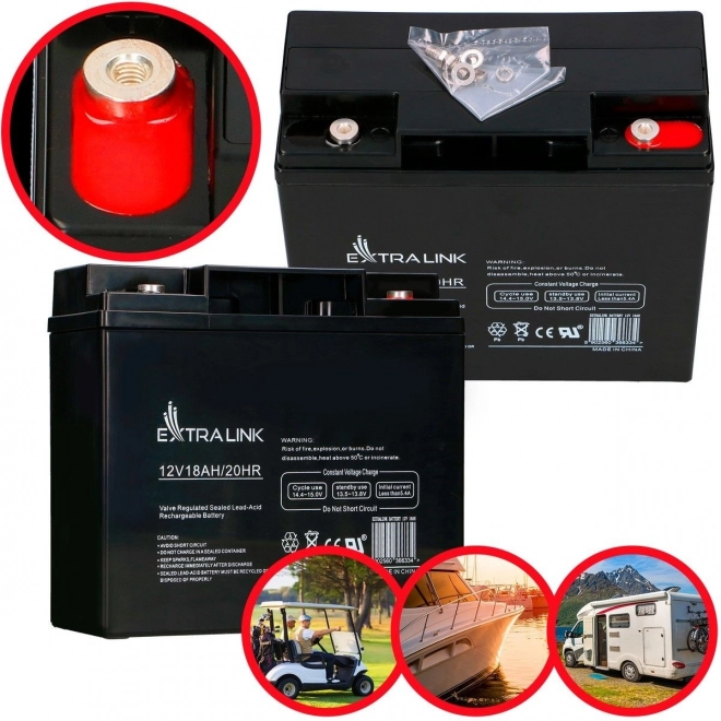 Akumulátor AGM Extralink 12V 18AH