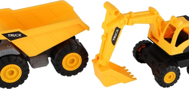 Stavebné autá 2ks plastové 18 cm
