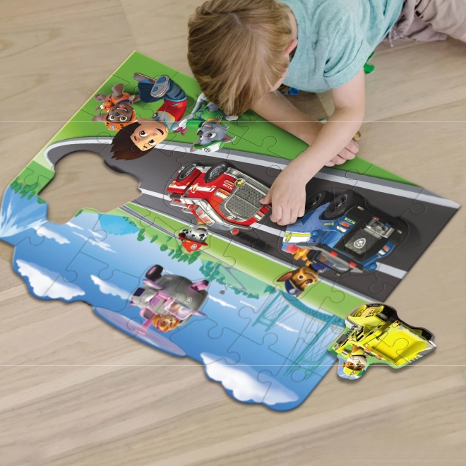 Veľké podlahové puzzle PAW Patrol 40 dielov