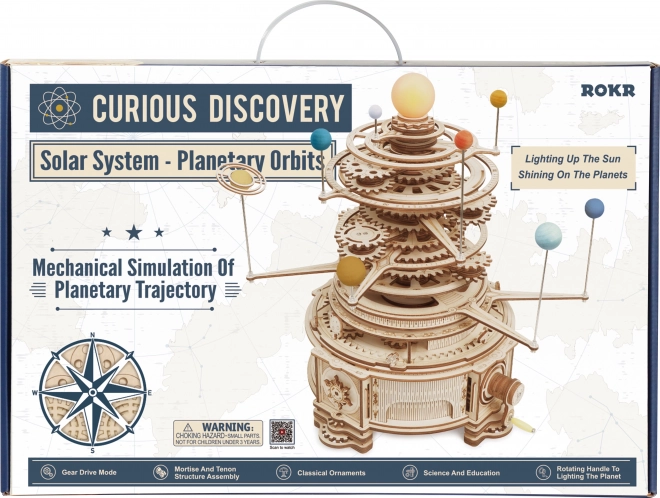 Robotime 3D drevené puzzle slnečná sústava Orrery