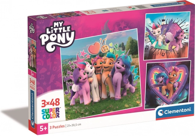 Clementoni: Puzzle 3 x 48 dielikov – My Little Pony