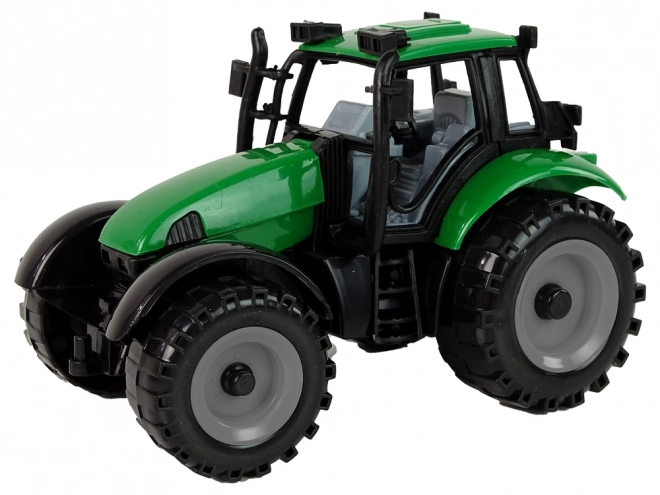 Traktor Ideal Farm so zelenou a červenou otváracou maskou