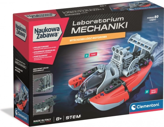 Laboratórna mechanika – motorový čln CLEMENTONI
