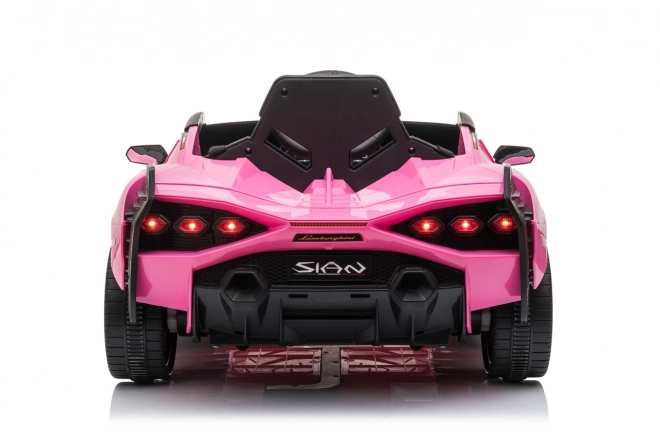 Lamborghini SIAN detské auto na batériu s ovládačom – Ružové